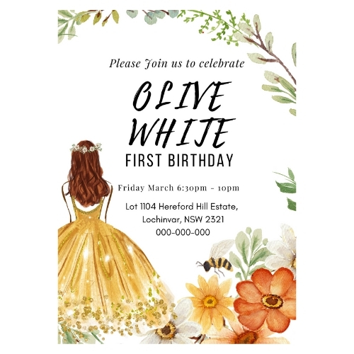 Custom Invitation (Birthday/ Wedding/ Anniversary/ Others)